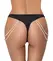 Cottelli Lingerie tanga S/M sa uklonjivim bisernim lancima, Crna čipka