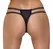 Cottelli LINGERIE Tregeri sa čipkom od umetnih trepavica i prstenjem sa kamenčićima M/L, Crna