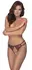 Cottelli Lingerie Lace Crotchless Briefs S-L, Adjustable Straps, Black/Red