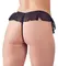 Cottelli Collection G-string sa volanima XL Crni biserni akcenat