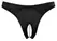 Cottelli Collection G-String Pearls Crna S Satin Gaćice sa Biserima