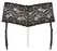 Cottelli Collection Pearls 4XL Lace Pearl Garter Panty Black