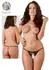 Cottelli Collection Floral Lace Crotchless String Black S-L