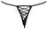 String Rose S/M by Cottelli Collection - Crotchless, Embroidered, Rhinestones