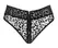 Noir Handmade Panty Leo S visokog struka sa mrežastim leopard printom i rajsferšlusom