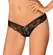 Obsessive Serafia Lace Thong Black XS/S - Elegant Floral Design