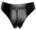 Noir Handmade Thong Powerwetlook Zip Black M High-Leg Design