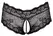 Cottelli CURVES Panties 3XL Black Lace with Decorative Pearl Chain