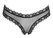 Cottelli LINGERIE Powernet Briefs XL with Satin Ribbon and Lace, Black