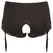 Cottelli Collection Open Suspender Briefs 4XL with Lace Insets Black