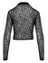 Noir Handmade Top Leo XL - Poluprovidna mreža, leopard uzorak