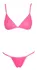 Cottelli LINGERIE Bikini Hot Pink M Adjustable Straps Neon Shine