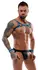 Svenjoyment BONDAGE Muški Neopren Izgled Pregrč Set Crna/Plava S