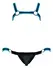 Svenjoyment BONDAGE Muški Neopren Izgled Pregrč Set Crna/Plava S