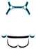 Svenjoyment BONDAGE Muški Neopren Izgled Pregrč Set Crna/Plava S