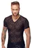 Noir Handmade M.Shirt Leo XL - Transparent Powernet Shirt, Leopard Print