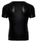 Noir Powerwetlook Shirt M - Black, Snakeskin Shoulder, Short Sleeve