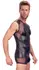 Svenjoyment Black Sleeveless Shirt XL with Net Panels and Stud Accents