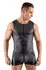 Svenjoyment Men's Matte Black Sleeveless Playsuit XL with 3-Way Zip