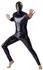 ZADO Men's Full-Body Stretch Suit M Black Semi-Transparent