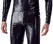 ZADO Men's Full-Body Stretch Suit M Black Semi-Transparent