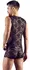 Cottelli Collection Men's Lace & Wet Look Body M, Front Zipper, Black