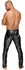 Noir Handmade Powerwetlook pantalone XL sa vinilnim akcentima crne