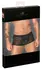 Noir Handmade Powernet Pants XL with Velvet Floral Pattern