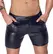Noir Shorts 2XL Shimmering Snakeskin Look with Pockets & Stretch Fit
