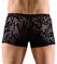 Svenjoyment Alphabet Print Transparent Black Pants Size S