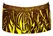 NEK Men’s Neon Yellow Stretch Pants with Black Print, Size S
