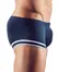 NEK Mikrofiber Mornarske Muške Pantalone M - Široki Prednji Patent Zatvarač, Tamnoplava/Bela