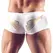 NEK Microfibre Men's Pants S Gold Angel Wings Decorative Zip
