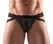 Svenjoyment Men's Jock S Organic Cotton Black-Red, Stretch Fit