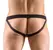Svenjoyment Jock String S/M Black-Red Matte Look, Soft Stretch Material