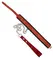 ZADO Red Vinyl Leather Collar and Leash Set, Adjustable, 85 cm