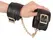 ZADO Leather Handcuffs Gold Edition - Premium Padded Wrist Restraints