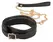 ZADO Leather Collar & Leash Set Gold Detailing Adjustable 30-38cm