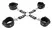 ZADO Leather Hogtie Bondage Set Adjustable Buckle Cuffs Black