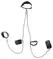 ZADO Leather Restraints Set Adjustable with Chains - Black, 6 cm Wide