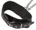 ZADO Leather Restraints Set Adjustable with Chains - Black, 6 cm Wide