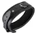 ZADO Leather Collar L/XL - Adjustable Black Split Leather, 42-62 cm