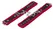 ZADO Red Ankle Restraint System - Adjustable Suede Leather, Black Padding