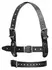 ZADO Leather Adjustable Head Harness with Removable Bit and Blindfold