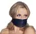ZADO Leather & Silicone Adjustable Gag Mask - Black, 4 cm Ball