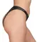 ZADO Lamb Nappa Leather L Open-Front String with Stud Accents