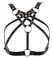 ZADO Leather Chest Harness S-L Adjustable Straps Black Buffalo Leather