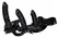 ZADO Leather Harness Set with 3 Removable Latex Attachments, Adjustable
