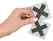 You2Toys Dekorativne Crne Krstaste Lepljive Nalepnice za Bradavice 5.9cm