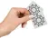 You2Toys Set od 2 Zvezdaste Nalepnice za Telo sa Crnim Kristalima 1.5cm